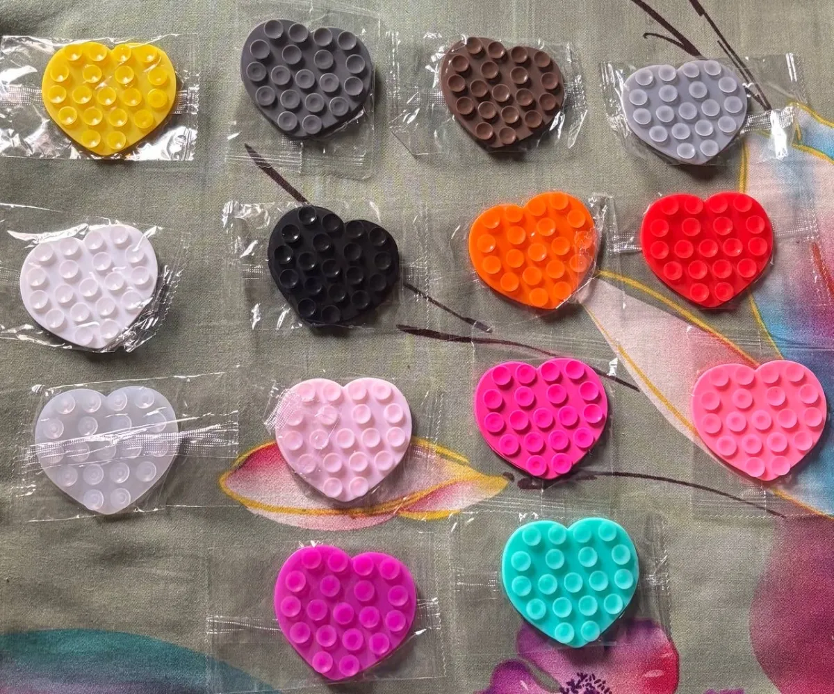 Suction Phone Holder [Heart Shape] Double Sided - Image 3
