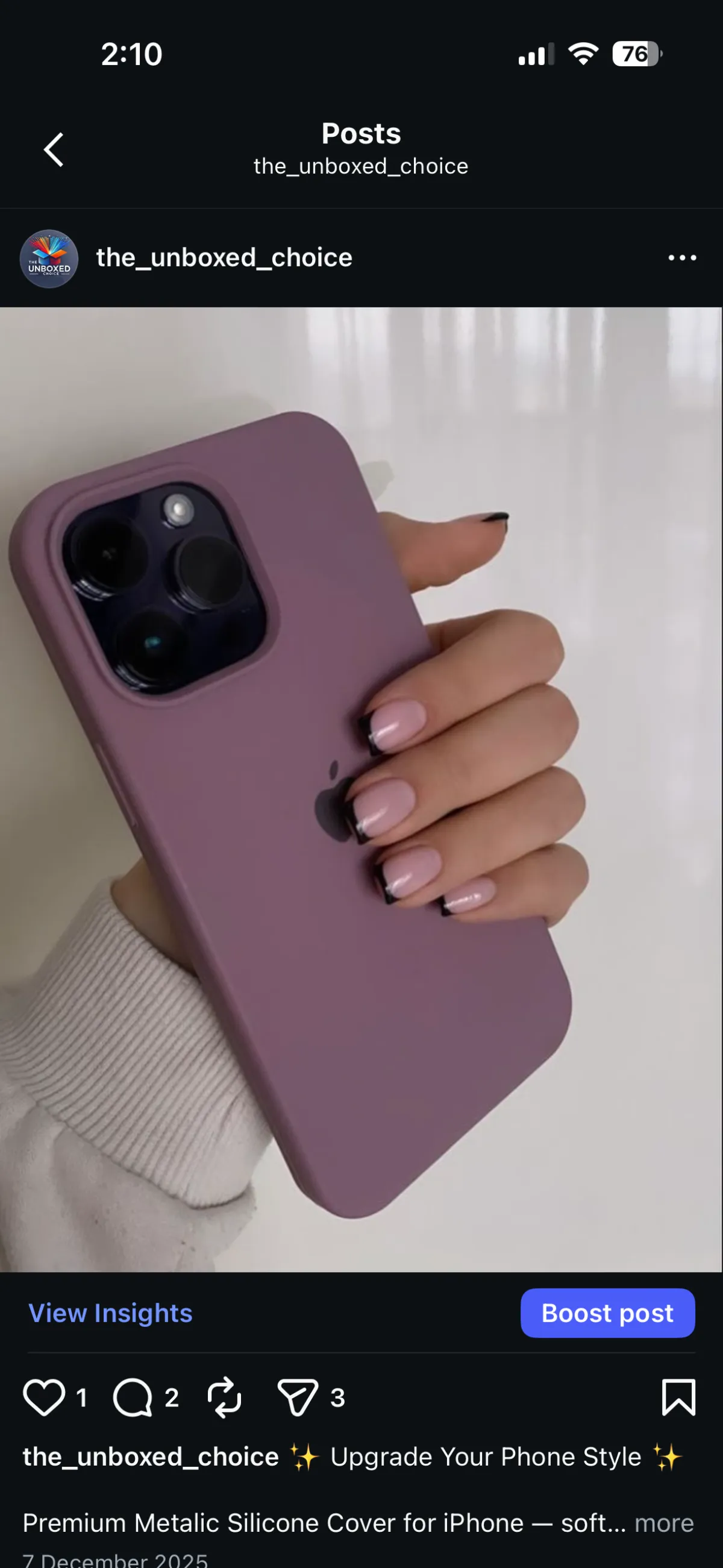 iPhone Silicon Cover (Metalic) - Image 2