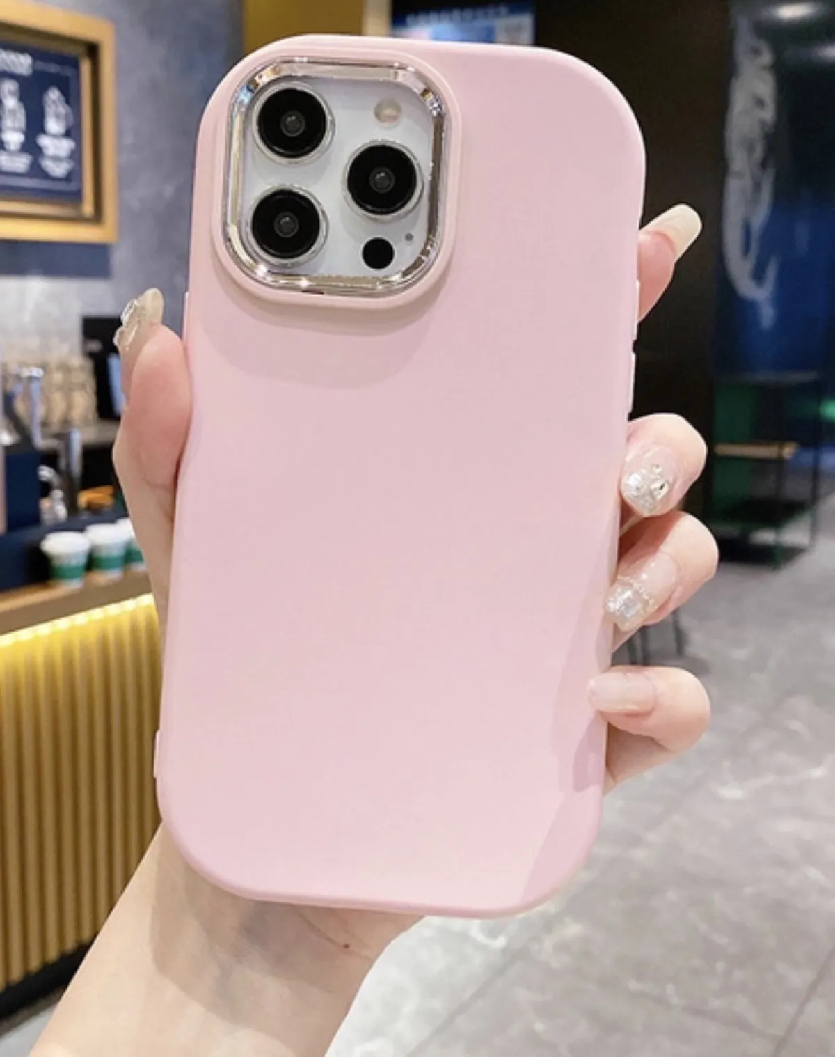 Premium Silicone Cover (Light Pink) - Image 1