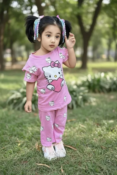 Half Sleeve T-shirt and Pant Set_img_3