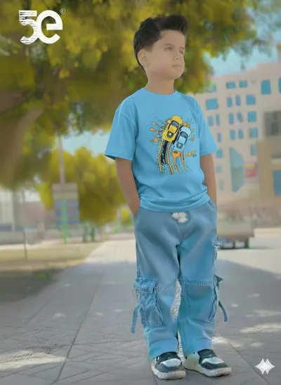 Boys Denim Pant and T-Shirt set_img_0