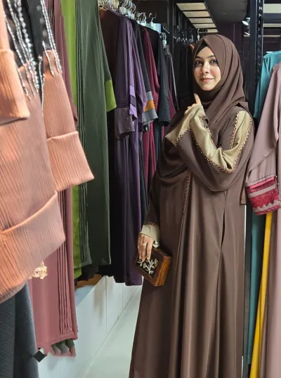 Dubai cherry borka with Hijab_img_1