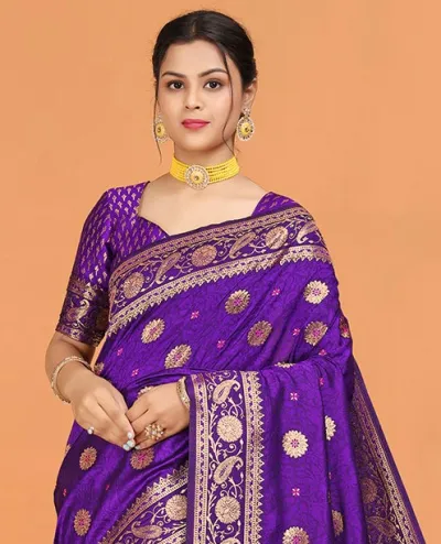 Japani Silk Sharee with Blouse Piece_img_1
