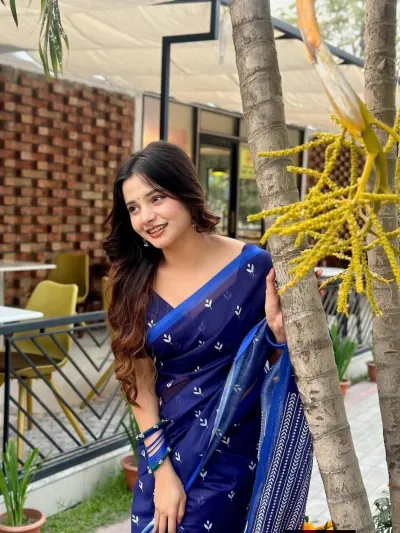 Chanderi silk sharee with blause pcs_img_1