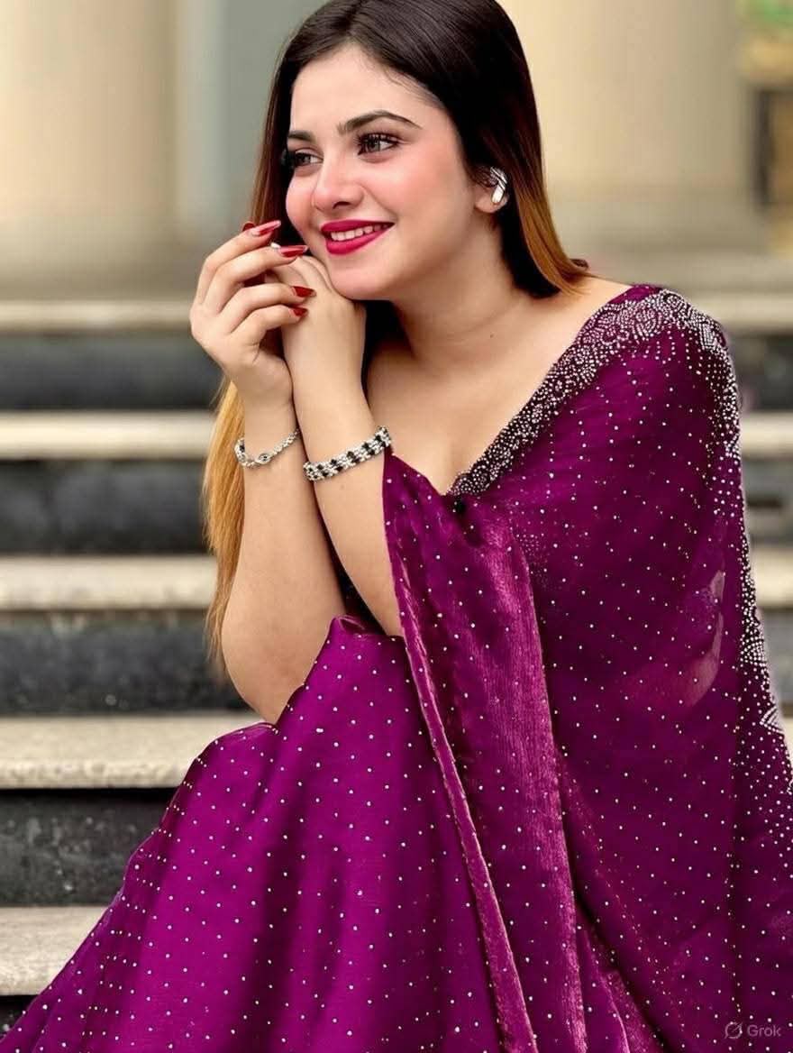Georgette Sharee with Blouse Piece_img_1