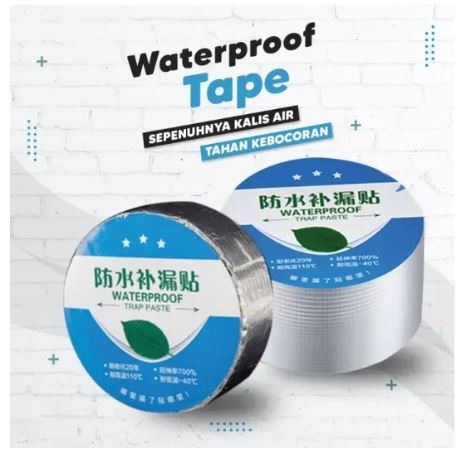 Waterproof Tape Aluminum Foil Butyl Rubber Stop Leaks Seal Repair Tape Self Adhesive for Roof Hose Repair Flex Tape