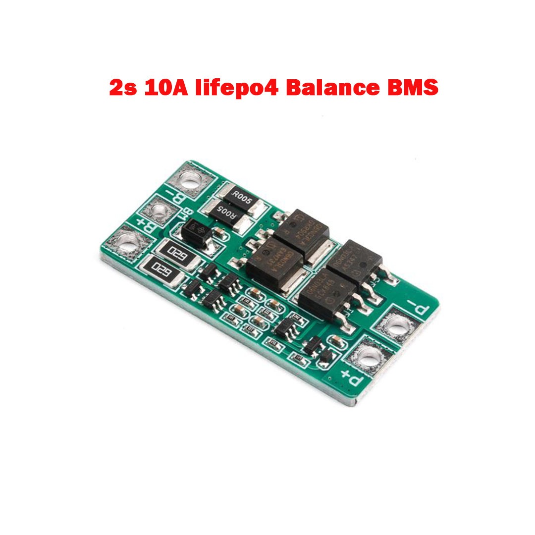 2S 10A Lifepo4 Battery Protection Board with Balance 32140, 32700 BMS PCM for Lifepo4 Battery Cell Pack Charging