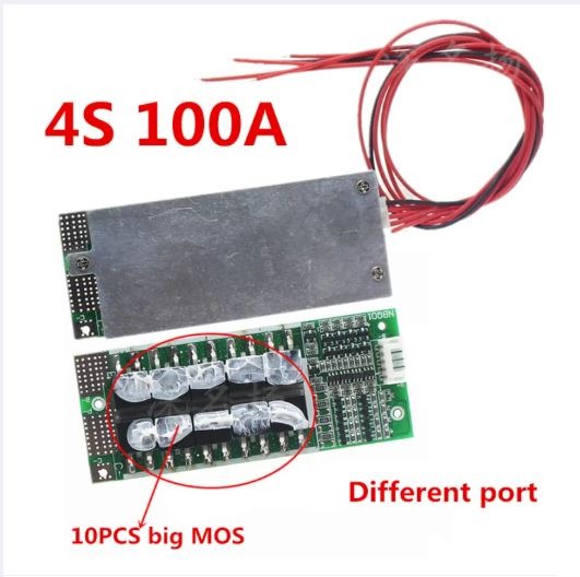 Lifepo4 Bms 4s 12V 100A Protection Circuit Board With Balanced_img_1