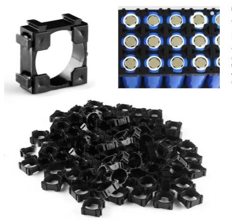 18650 Single Battery Cell Spacer Holder Mount 100pcs