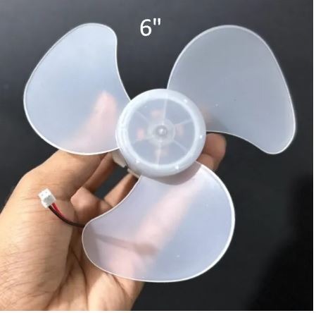 BLDC Brushless Fan Motor 12V Fan Core 3 Blades High Air Flow 6 inch