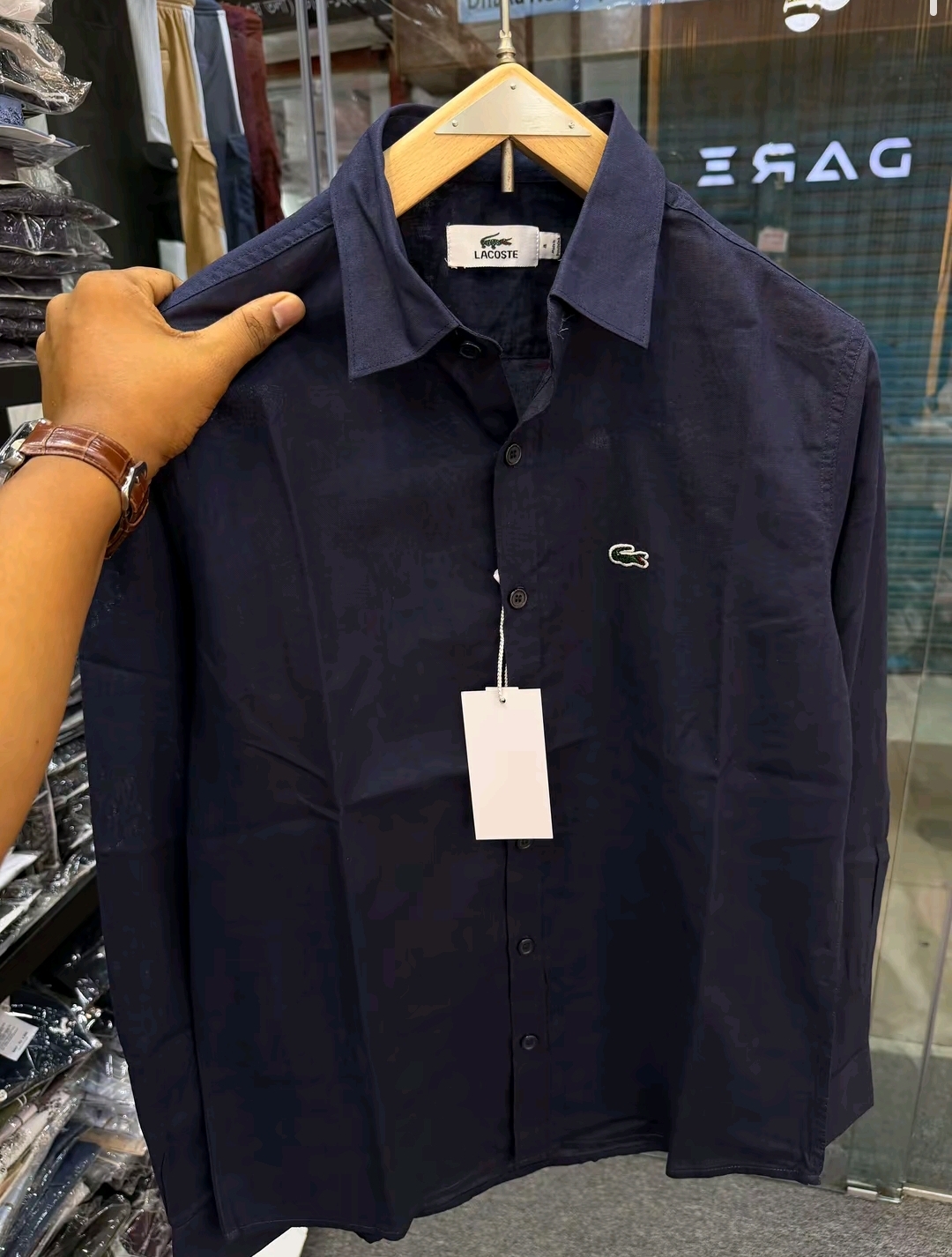 Lacoste🐊 Remi Cotton Full Shirt - Image 3