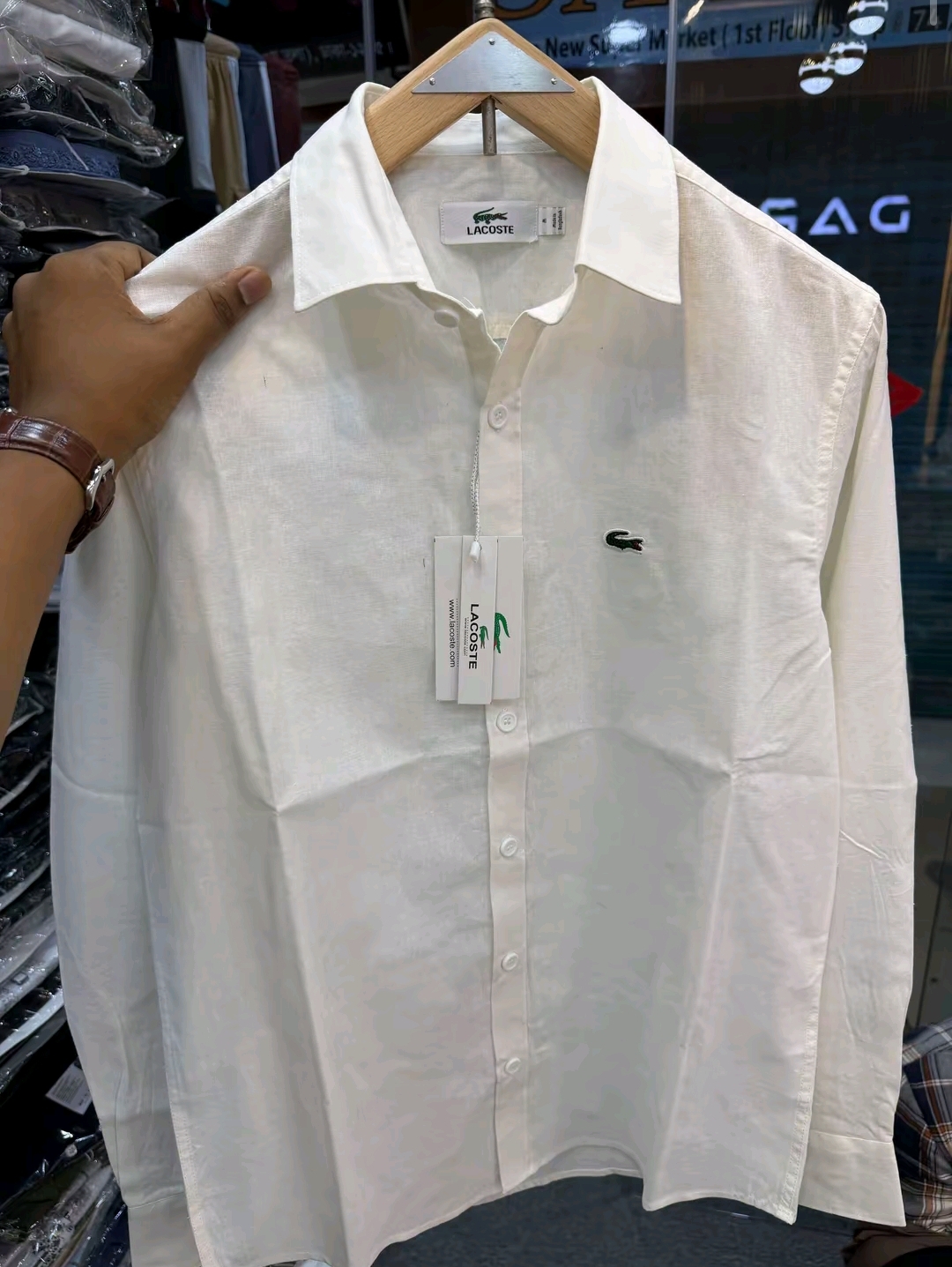 Lacoste🐊 Remi Cotton Full Shirt - Image 5
