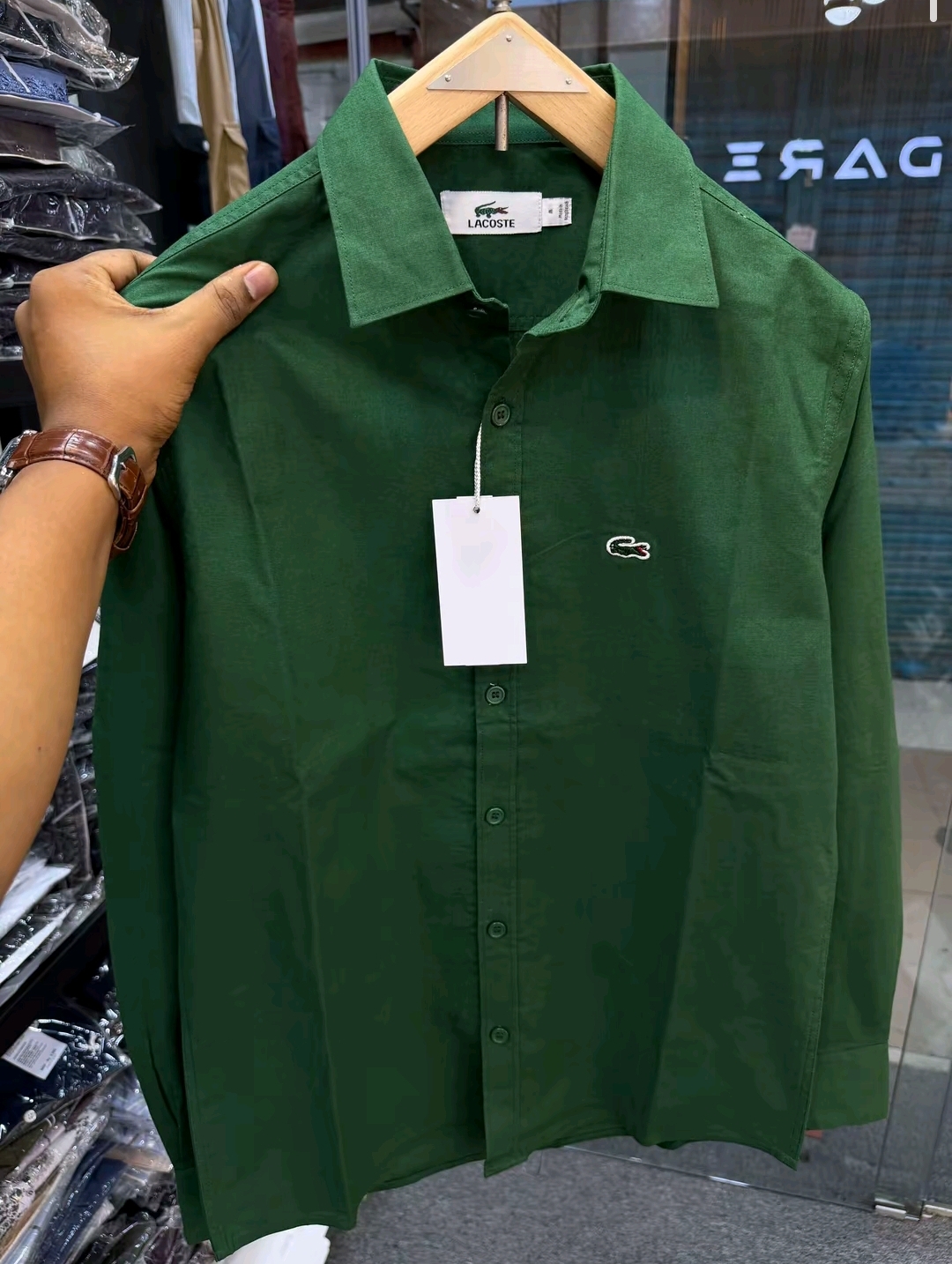 Lacoste🐊 Remi Cotton Full Shirt - Image 4