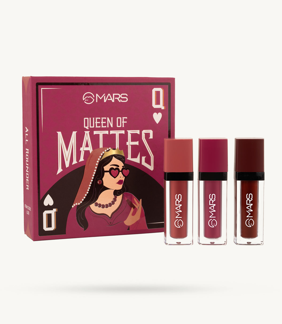 Mars Queen of Mattes Lipstick Set (Pack of 3)