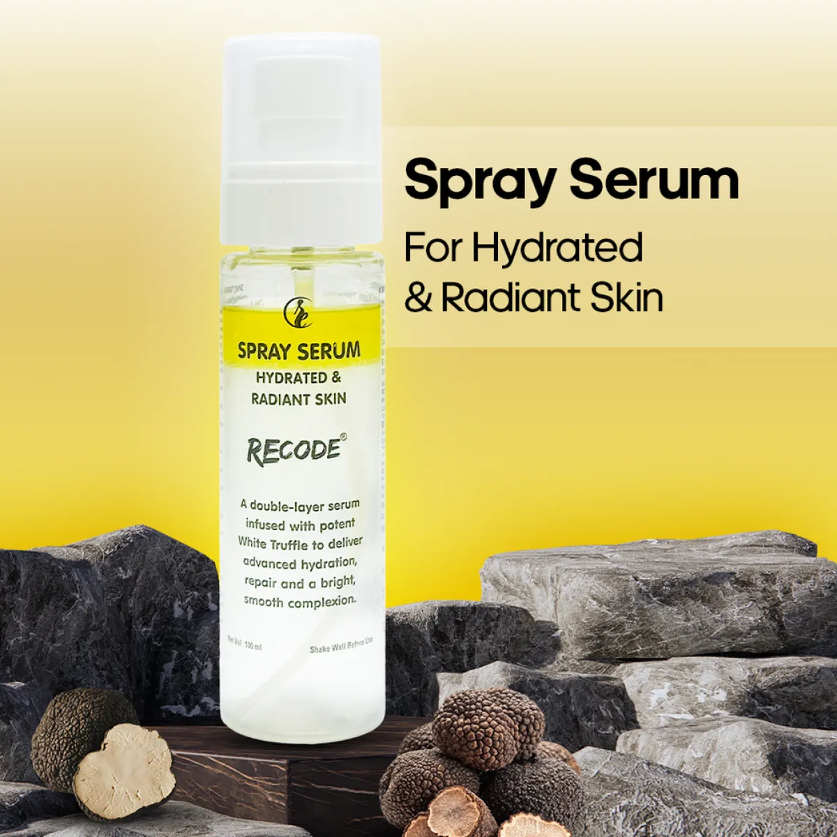 Recode White Truffle Hydrate & Radiant Skin Serum Spray | Deep Hydration & Glow Mist