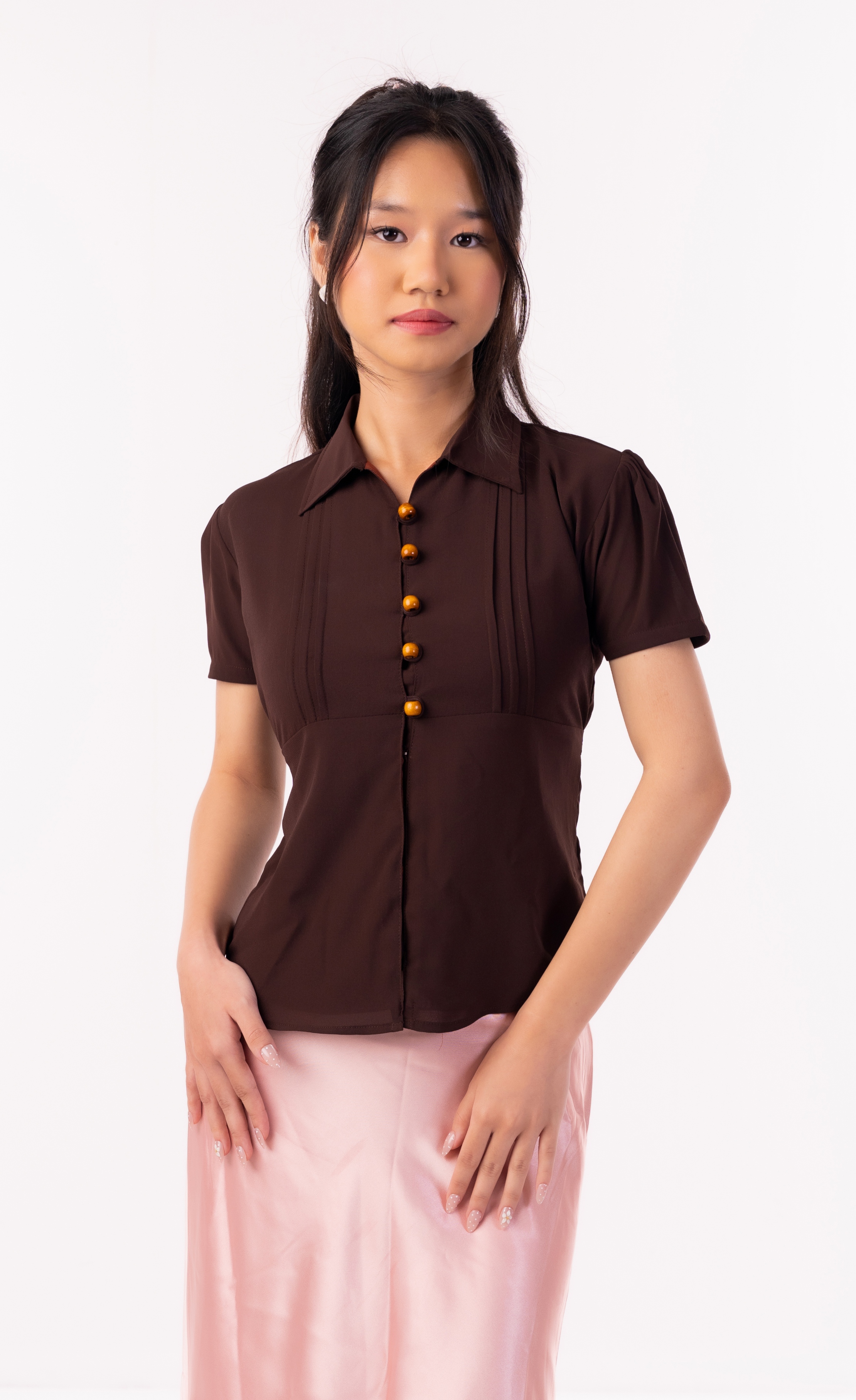Buttoned Up Shirt (Coffee)