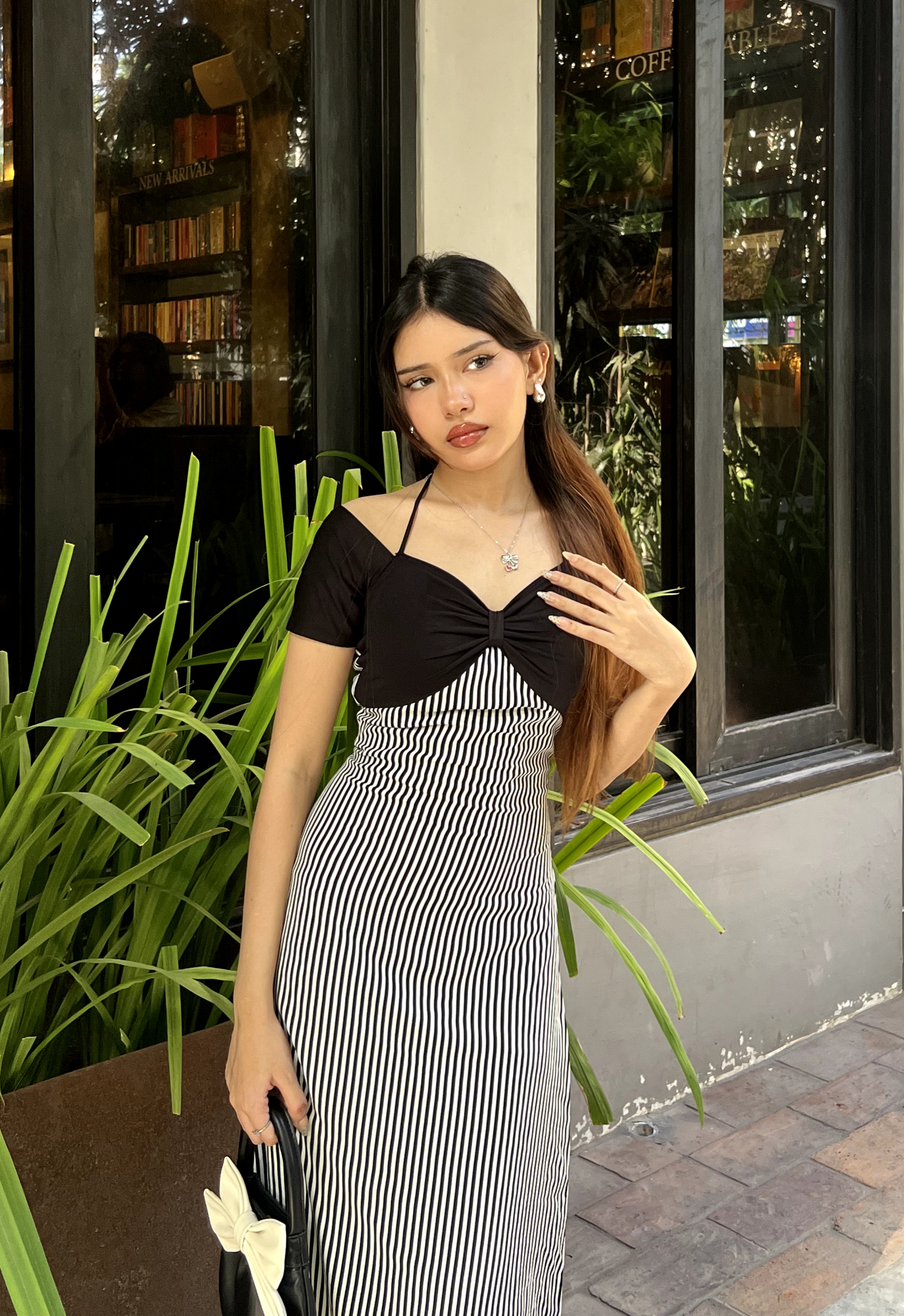 Miss Stripe Dress - Image 2