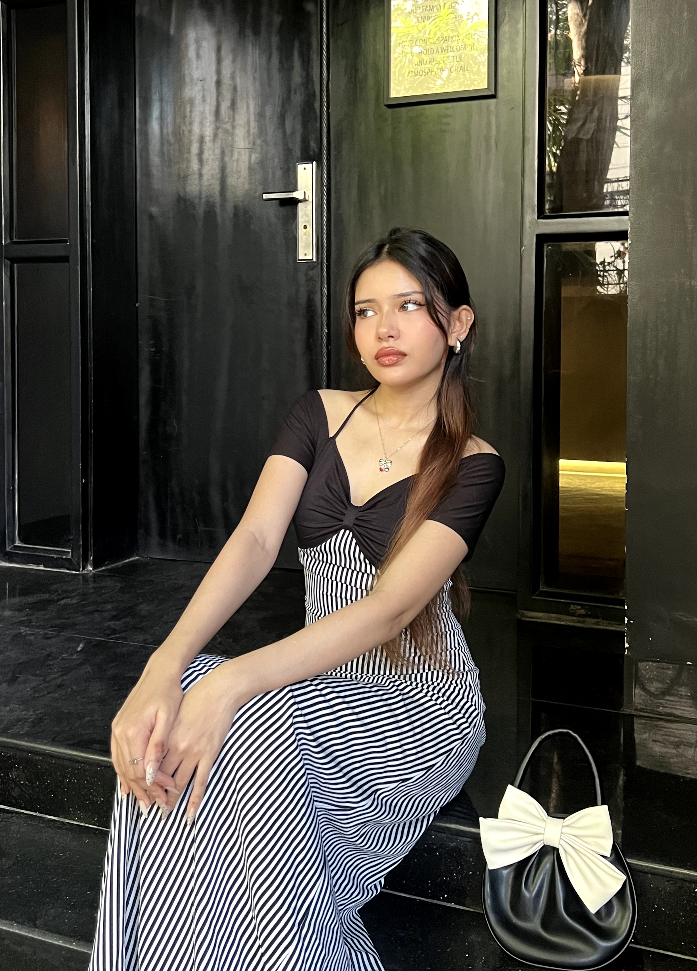 Miss Stripe Dress - Image 4
