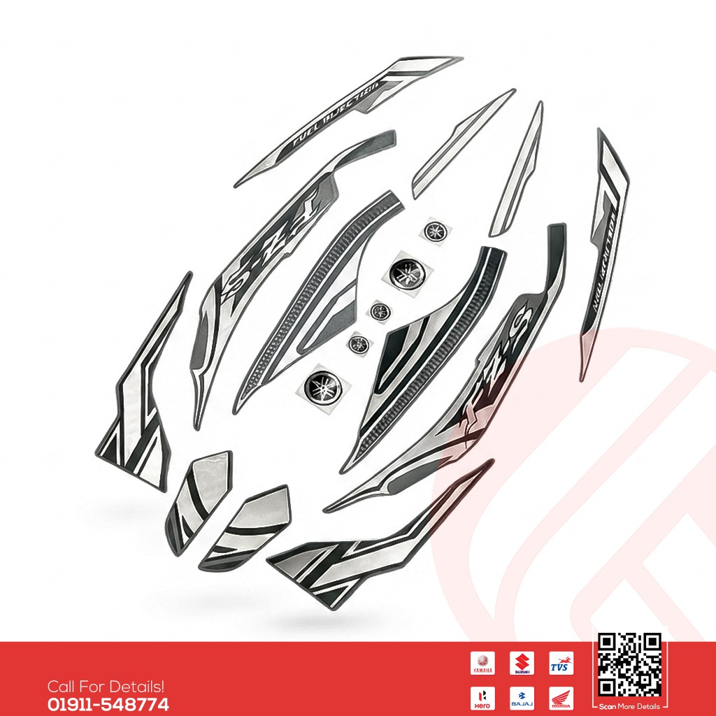 Full Set Sticker for Yamaha FZS V2 (Dark Night) bike.