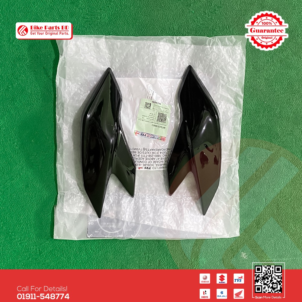 Headlight Kan for TVS RTR 4V (Black Colour) bike.
