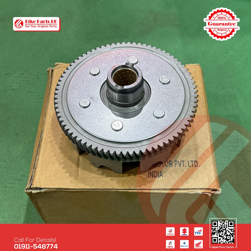 Primary Driven Gear/Clutch Mount bati for Yamaha FZS V3 (Deluxe) & FZS V4 bike.