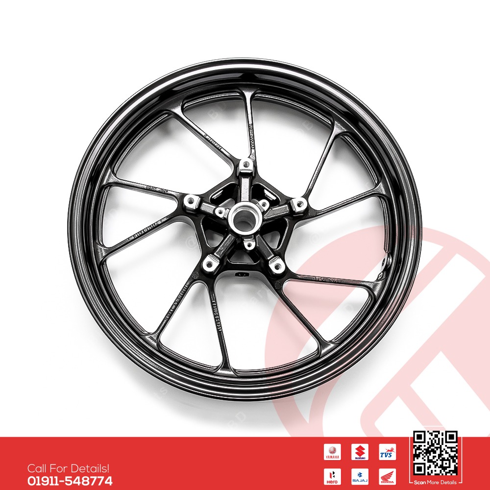Alloy Rim (Front) for Yamaha FZS V3, FZX, R15 V3, R15 V4 & R15M, MT15 V1, MT15 V2 bike.