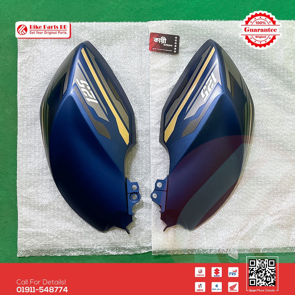Tanky Box (Armada Blue) for Yamaha Saluto 125 bike. thumbnail 2