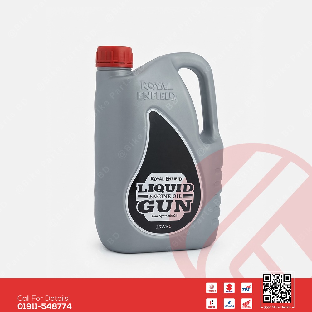 15W50 Royal Enfield Liquid Gun Engine Oil, Can of 1.7L