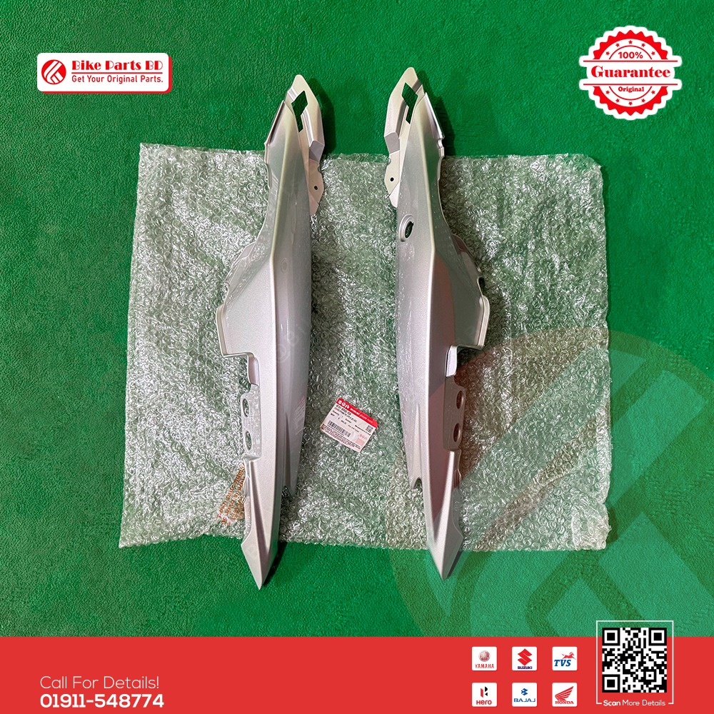Back Panel (Silver Colour) for Suzuki Gixxer & Gixxer SF (New Model) bike.