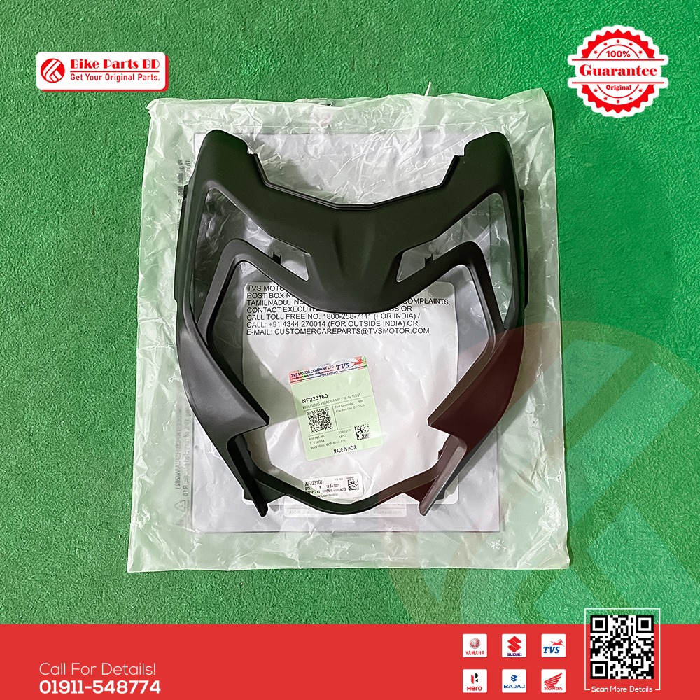 Headlight Cowling for TVS Apache RTR 160 4V SMART XCONNECT bike.