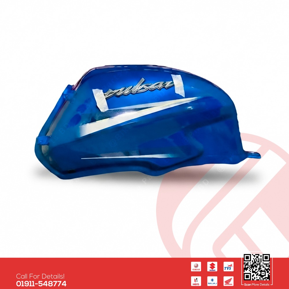 Fuel tank for Bajaj Pulser (UG7-Blue) bike.