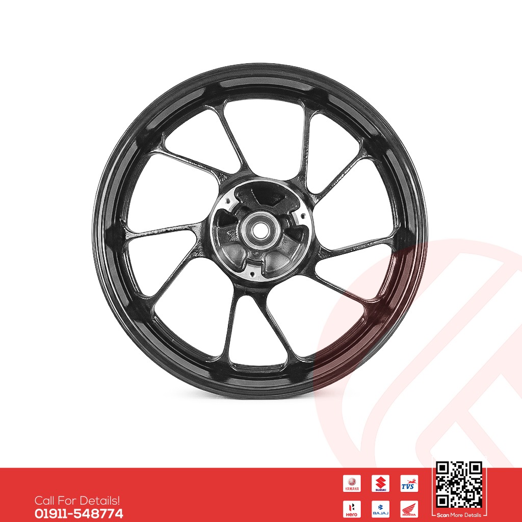 Alloy Rim (Rear) for Yamaha FZS V2, FZS V3, FZX, FZ25 bike.