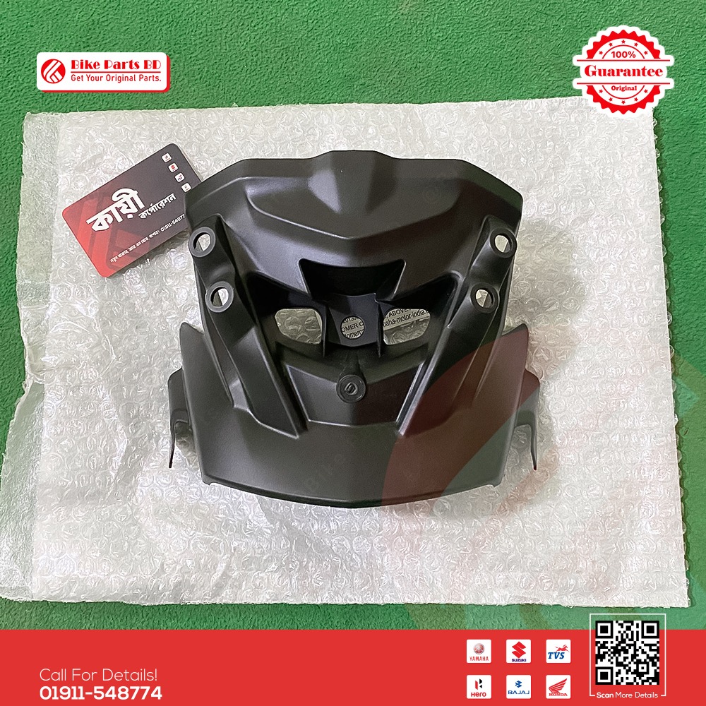 Headlight Mask (Cover Upper 1) for Yamaha FZ-S Fi Hybrid bike. thumbnail 2