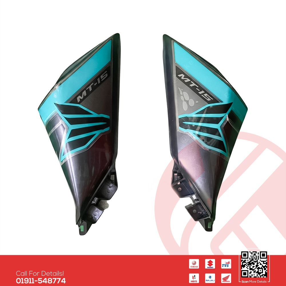 Tanky Kan (Cyan Storm Color BS6) for Yamaha MT15 V2 bike.