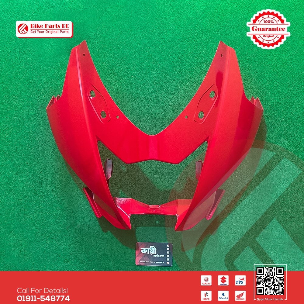 Metershed-Faring for Suzuki Gixxer SF (Old Model-Red Color) bike.