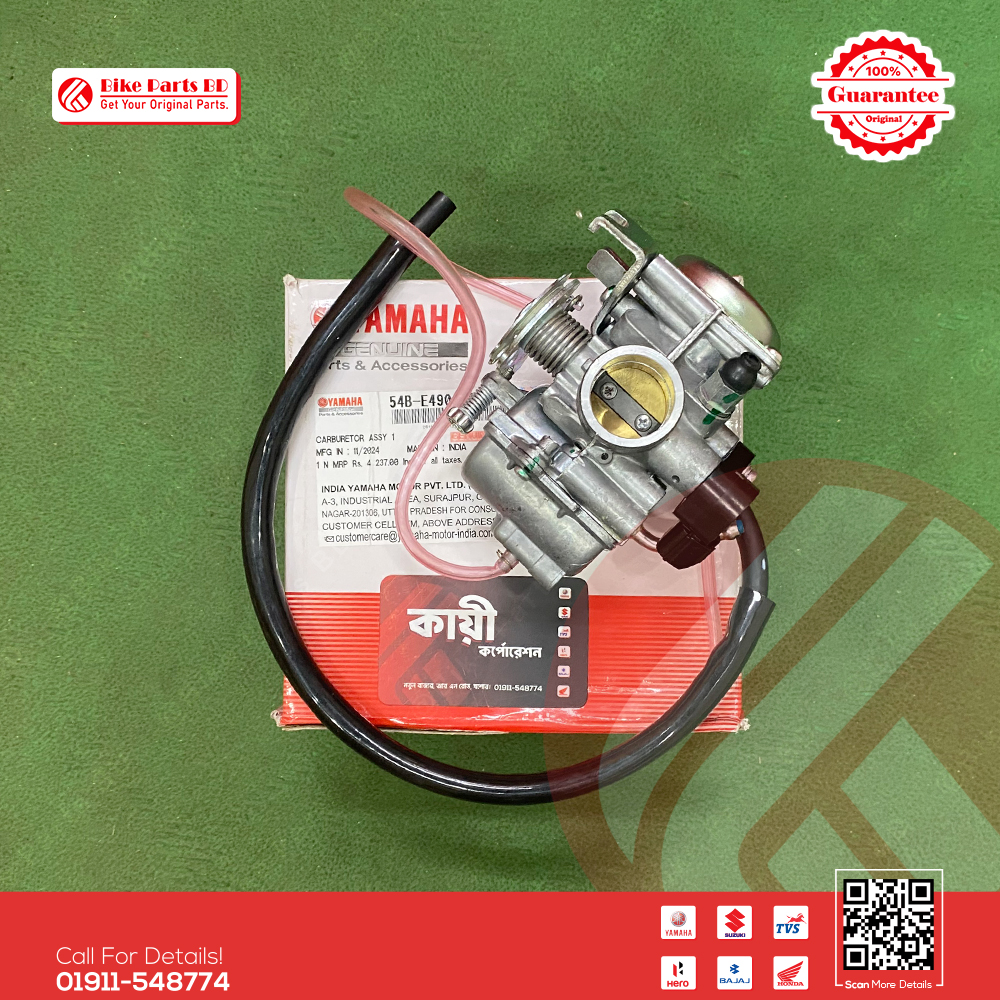 Carburetor Assy (Single Acc) for Yamaha SZRR bike.