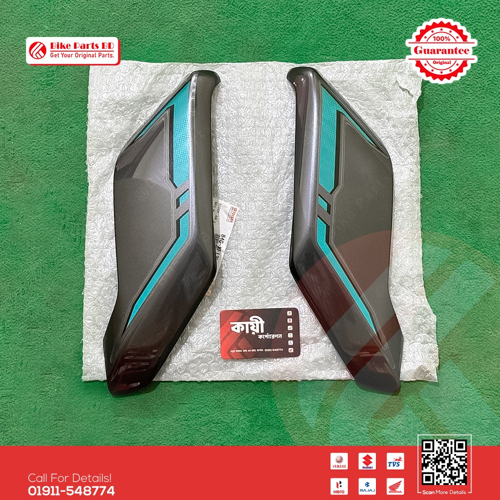 Air Scoop for Yamaha FZ-S Fi Hybrid (Cyan Metallic Grey Color) bike.