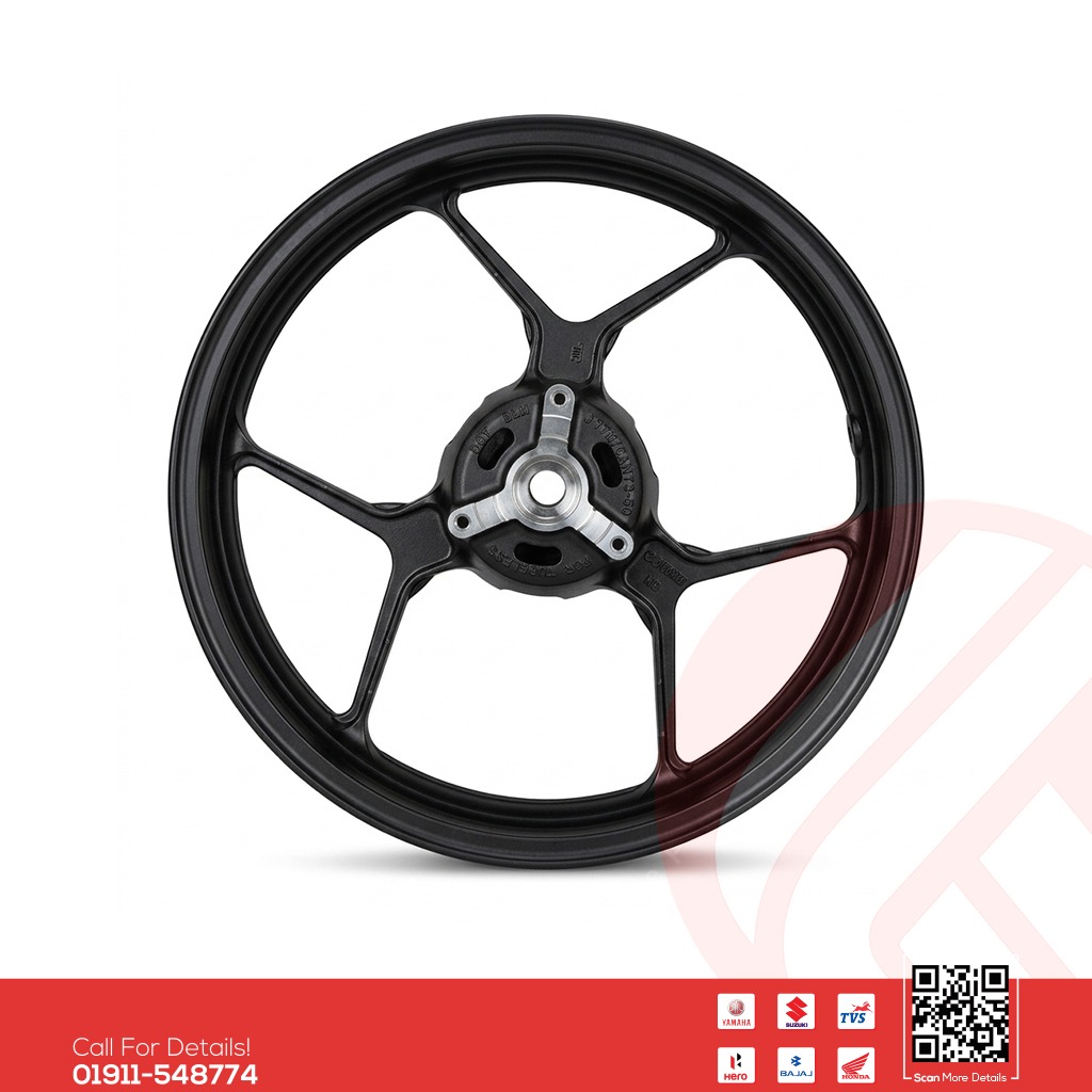 Alloy Rim (Rear) for Suzuki Gixxer & Gixxer SF (Old Model-Double Disk) bike.
