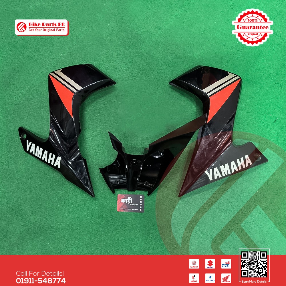 Engine Guard for Yamaha FZS V2 Matalick Black bike.