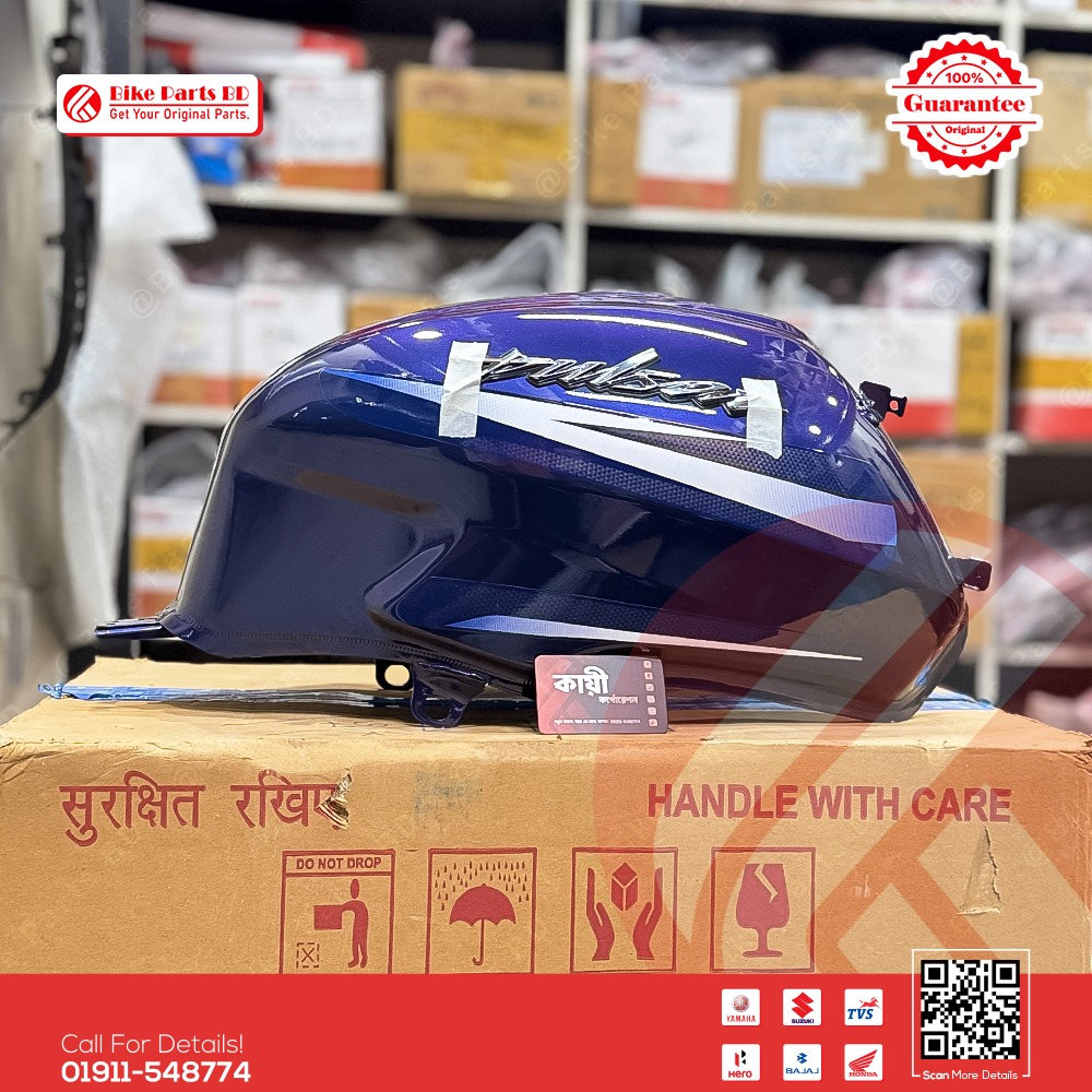 Fuel Tank for BAJAJ Pulser UG7 (Single Disk, Royal-Blue) bike. thumbnail 2