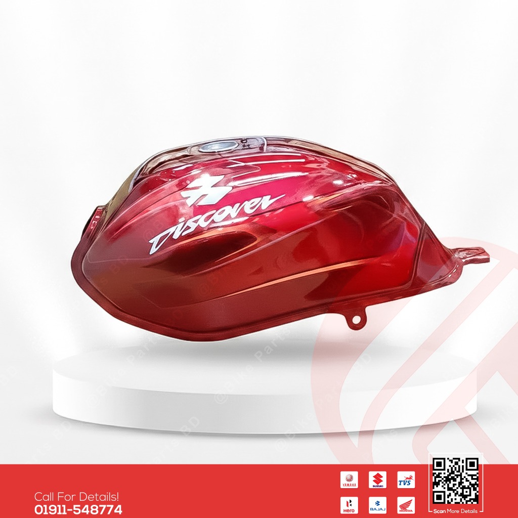Fuel Tank for Bajaj Discover 135 (Red Gold) bike.