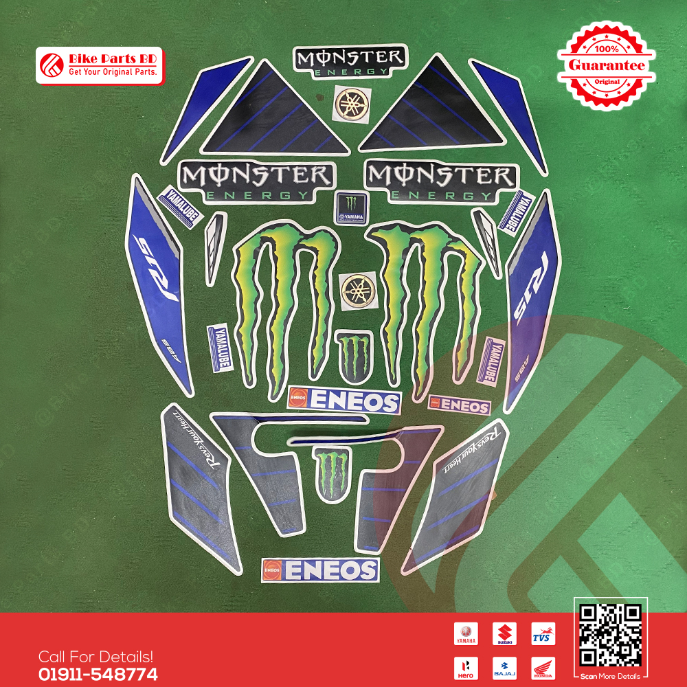 Full Set Sticker for Yamaha R15 V3 Monster bike.