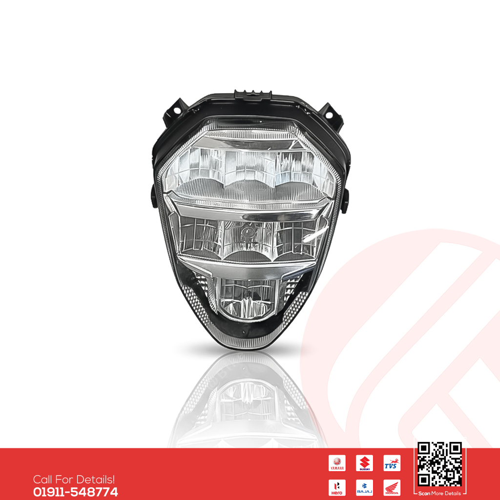 Headlight Assy for Suzuki Gixxer (New Model) bike.