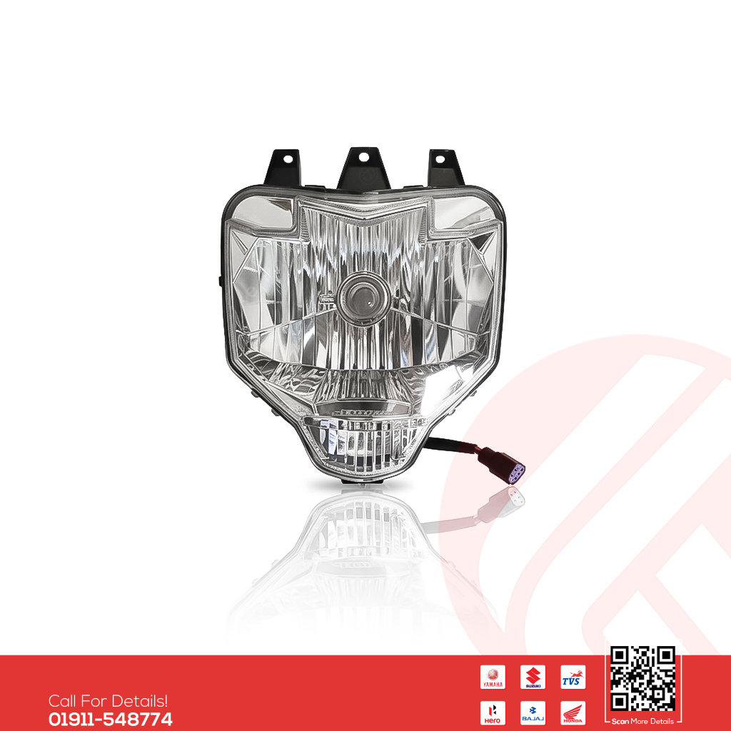 Headlight Assy for Yamaha FZS V2 bike.