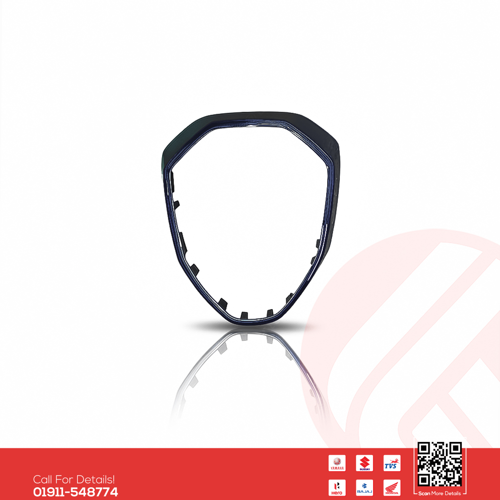 Headlight Housing Cover (Black) for Suzuki Gixxer (New Model) bike.