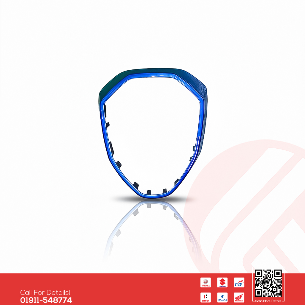 Headlight Housing Cover (Blue) for Suzuki Gixxer (New Model) bike.