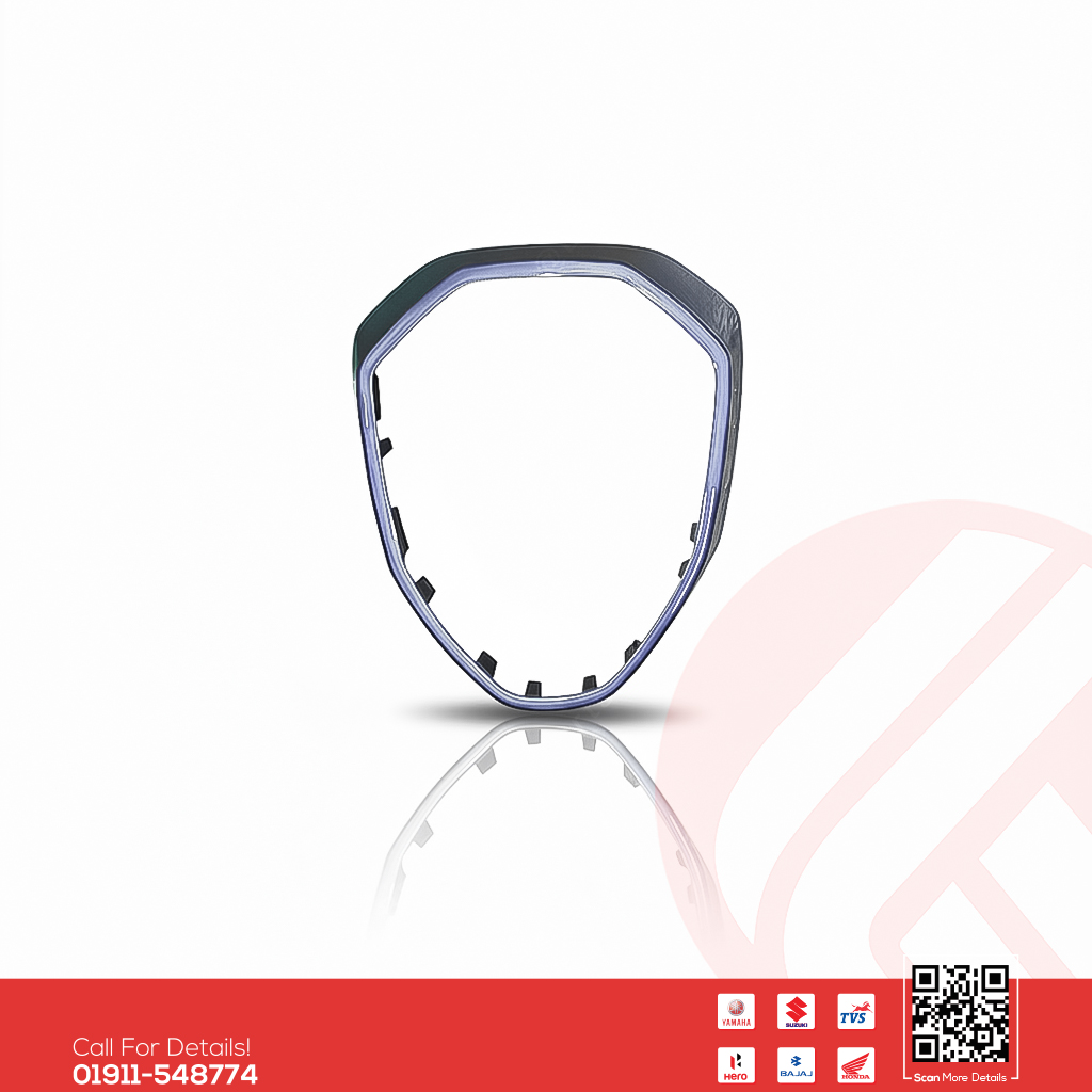 Headlight Housing Cover (Silver) for Suzuki Gixxer (New Model) bike.