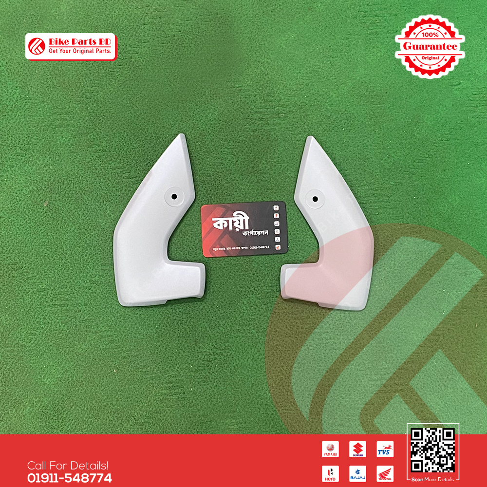 Headlight Kan (Ice Fluo-Vermillion Color) for Yamaha FZS V4 bike. thumbnail 2