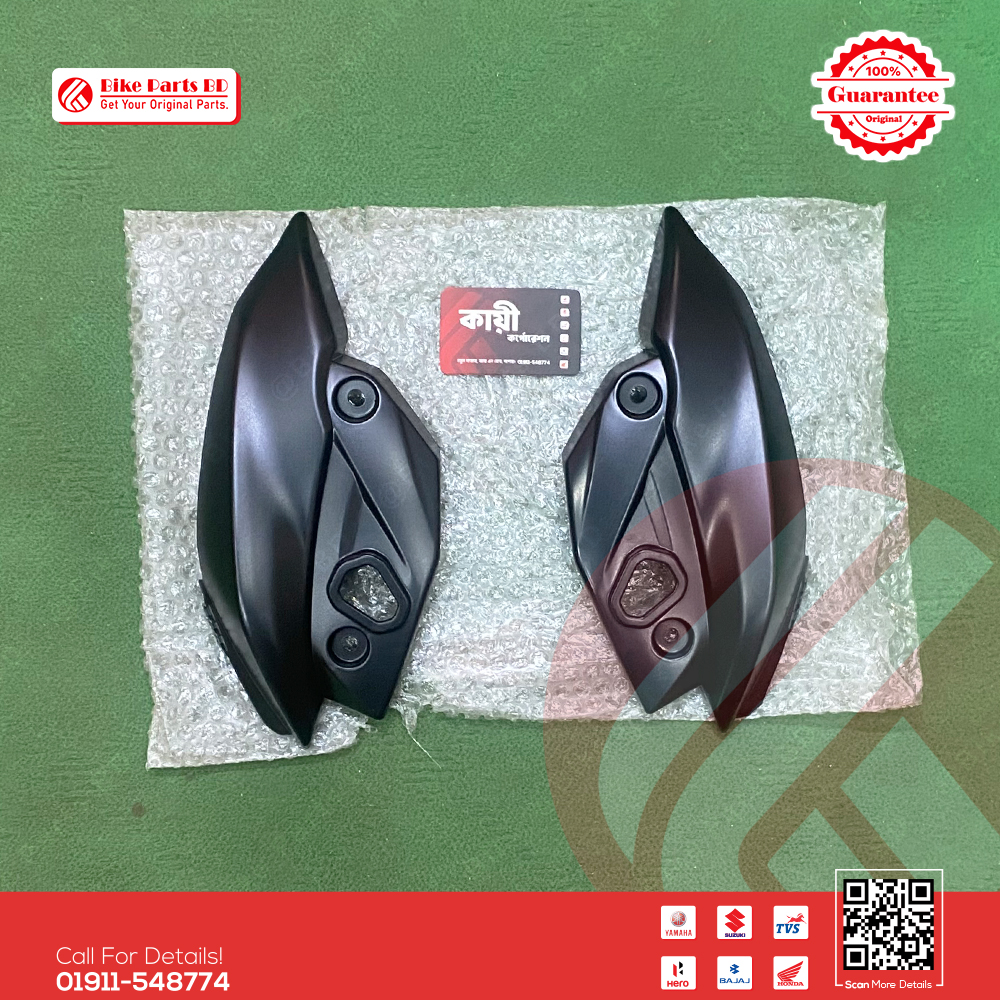Headlight Kan (Mat Black-Color) for Suzuki Gixxer Monotone bike.