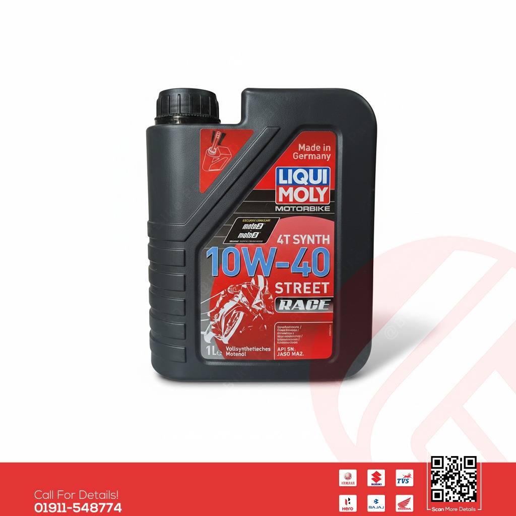Liqui Moly 10w40 Full Synthetic Engine Oil for all bike.